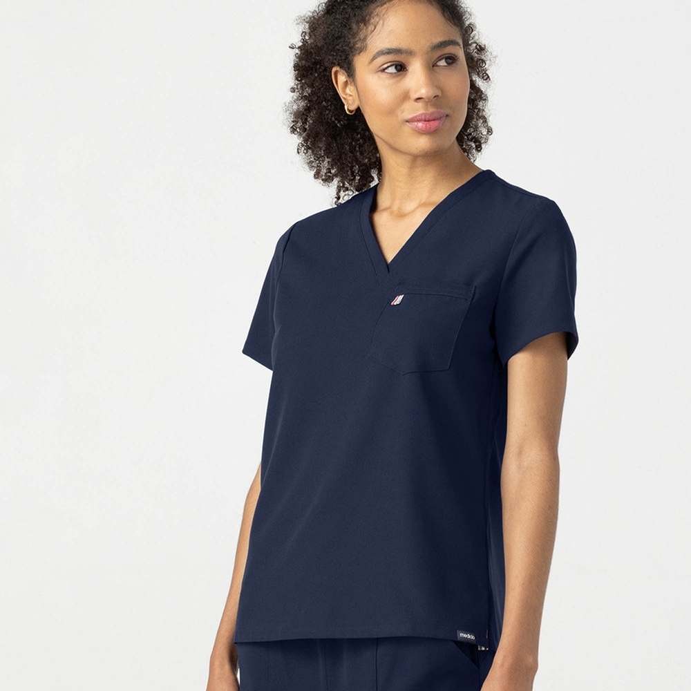 Mediclo XS Navy Sal Essential Scrub Top
